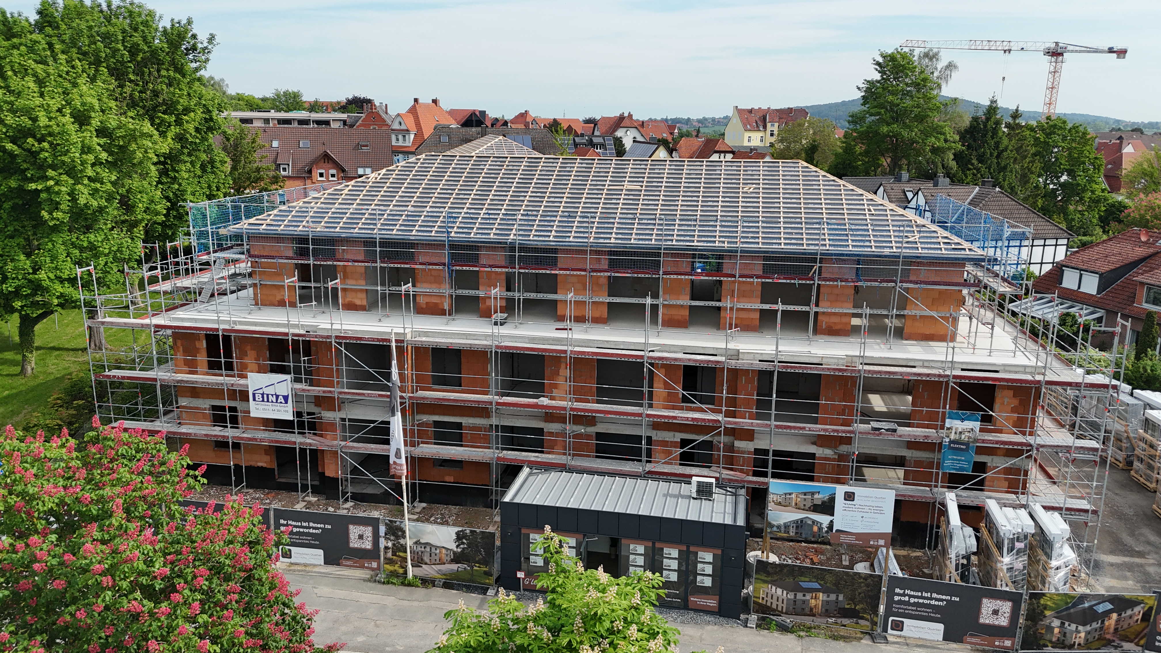 Rohbau fertiggestellt - G'Living Gehrden Neubauprojekt